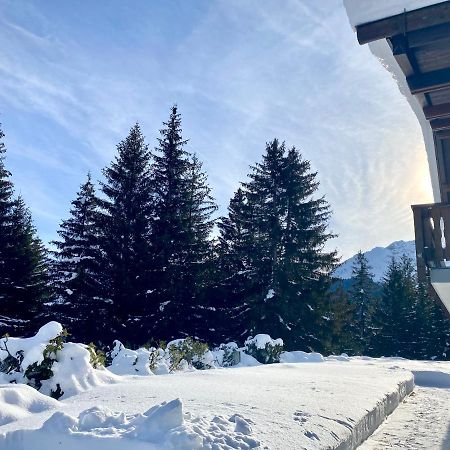 Chalet Wulli In Der Naehe Der Skianlagen 사보그닌 외부 사진