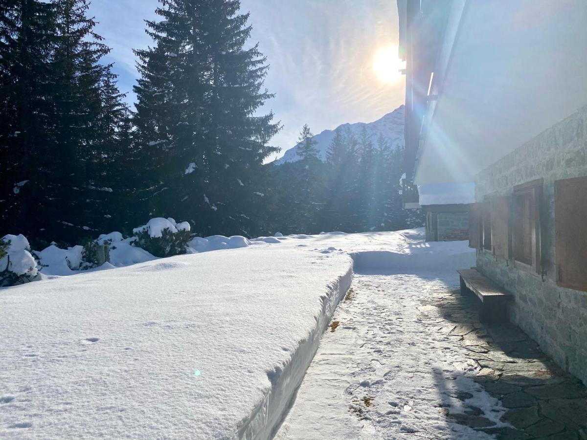 Chalet Wulli In Der Naehe Der Skianlagen 사보그닌 외부 사진